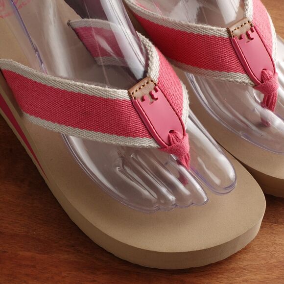 Tory Burch Pink and Tan Platform Sandals - Picture 4 of 12